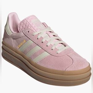 adidas Gazelle Bold Platform Sneaker Shoes New NIB Pink Cream Women’s